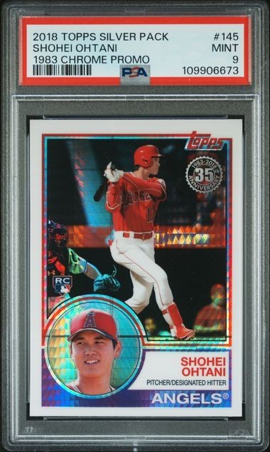 2018 TOPPS SILVER PACK 1983 CHROME PROMO #145 SHOHEI OHTANI MINT