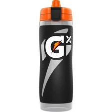 Gatorade Gx Squeeze Orange Black Gray Athletes Hydration 30oz Water Bottle NEW