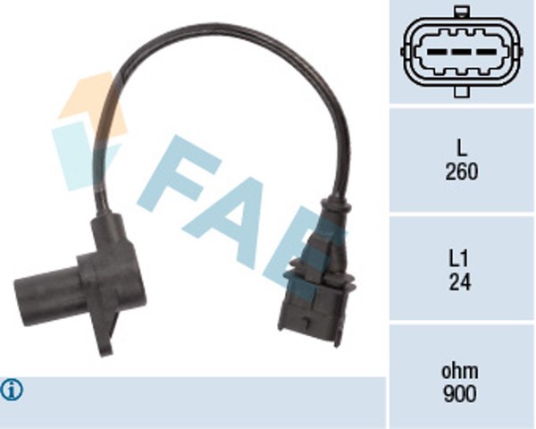 Kurbelwellensensor Impulsgeber FAE 79197 FüR JC Sorento Iveco KIA Hyundai Daily-image