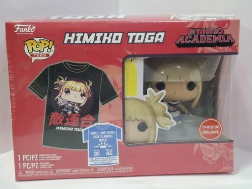 FUNKO POP! MY HERO ACADEMIA HIMIKO TOGA Pop & Tee Shirt 2XL Gamestop EXCLUSIVE