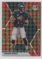 2020 Panini Mosaic Reactive Green Mosaic Prizm Carson Wentz #160 uk2