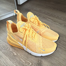 Nike Air Max 270 Yellow Mesh Breathable Low T...