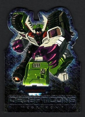 TRANSFORMERS ARMADA AUTOBOTS DECEPTICONS DIE-CUT INSERT CARD 5 OF 9 AD MEGATRON