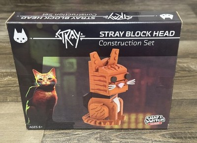 Stray Block Head Construction Set Snap Switch 153 Pieces Cat Video Game Figure