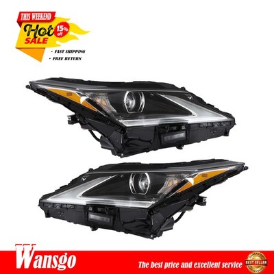 w/o AFS Pair LED Black New For Lexus RX350/RX450h 2016-2019 Headlight Assembly