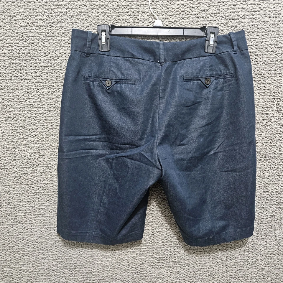 Pantalones Cortos Plisados DOCKERS Para Mujer Azul Marino Elastizados Calce Regular Talla 12 Foto 4 de 4