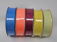 Lot Offray Grosgrain Polyester Craft Ribbon 7/8" x 20 YDS Rolls Spools Vintage