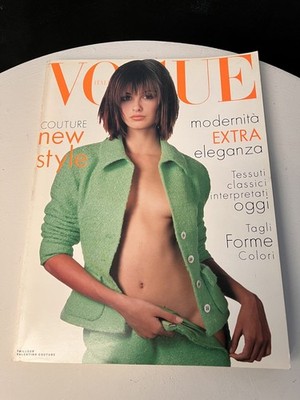 1995 VOGUE Italia Bridget Hall CLAUDIA SCHIFFER Karen Mulder Michelle Behennah