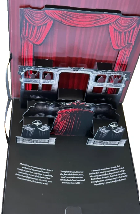 LADY GAGA MAYHEM Ball Rare Collectible PROMO Pop Up BOX Vinyl LP T-Shirt & Book! Foto 3 de 4