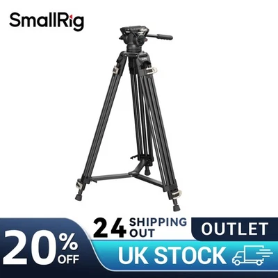 SmallRig Video Tripod ,73" Heavy Duty Tripod w/ 360 Degree Fluid Head -Outlet - Image 1 of 4