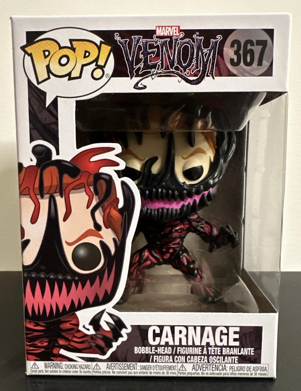 Funko Pop Marvel Venom - Carnage #367 Toy Vinyl Gift Excelle