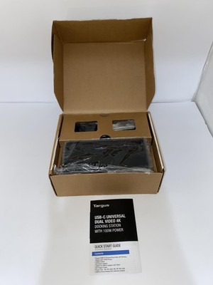 Targus USB-C Universal Dual Video 4K Docking Station 100W DOCK190USZ-82 Black