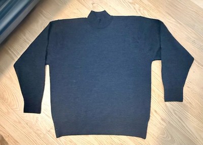 Royal Warrant Pringle of Scotland Lambswool Mock Neck Sweater Made England 46