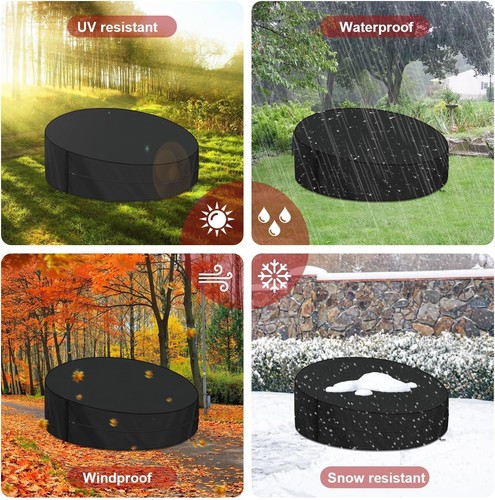 LAMUNI Patio Daybed Cover Round Garden Day Bed Protective Cover 230x90/50cm Outd - Picture 7 of 7