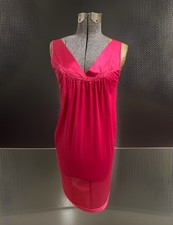 Vintage Vanity Fair Nightgown Size Medium Lipstick Pink Lingerie USA Made
