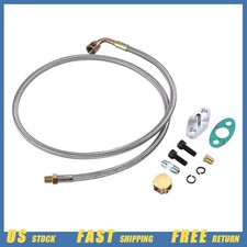 Oil Feed Return Oil Drain Line Hose Kit On T3 T4 T70 T60 T61 Turbo Turbocharger