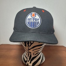 Vintage Edmonton Oilers 1990 Stanley Cup Champions NHL Annco Snapback Hat Cap