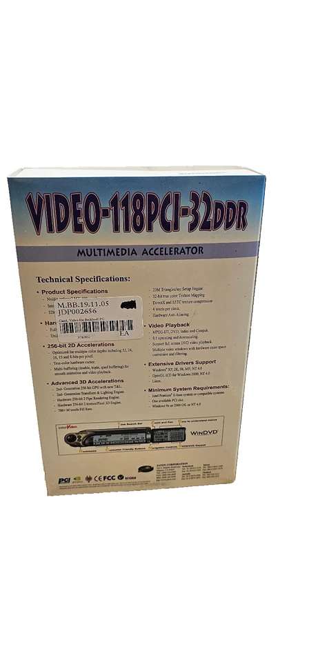 Vintage Jaton GeForce 8400G MX400 Graphics Card 32MB DDR VGA VIDEO-118PCI-32DDR - Image 3 of 4
