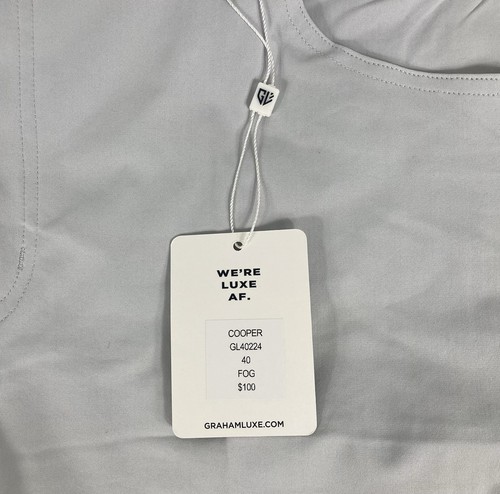 Pantalones Cortos de Golf Graham Luxe Cooper Performance Gris Para Hombre Talla 40 Nuevo con Etiquetas Precio de venta sugerido por el fabricante $100 - Imagen 5 de 9