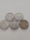5 - Silver Franklin Halves