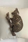 Sterling Silver Marcasite Koala on a Tree Brooch — photo 2