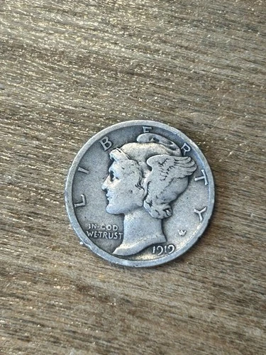 1919D Mercury Dime F