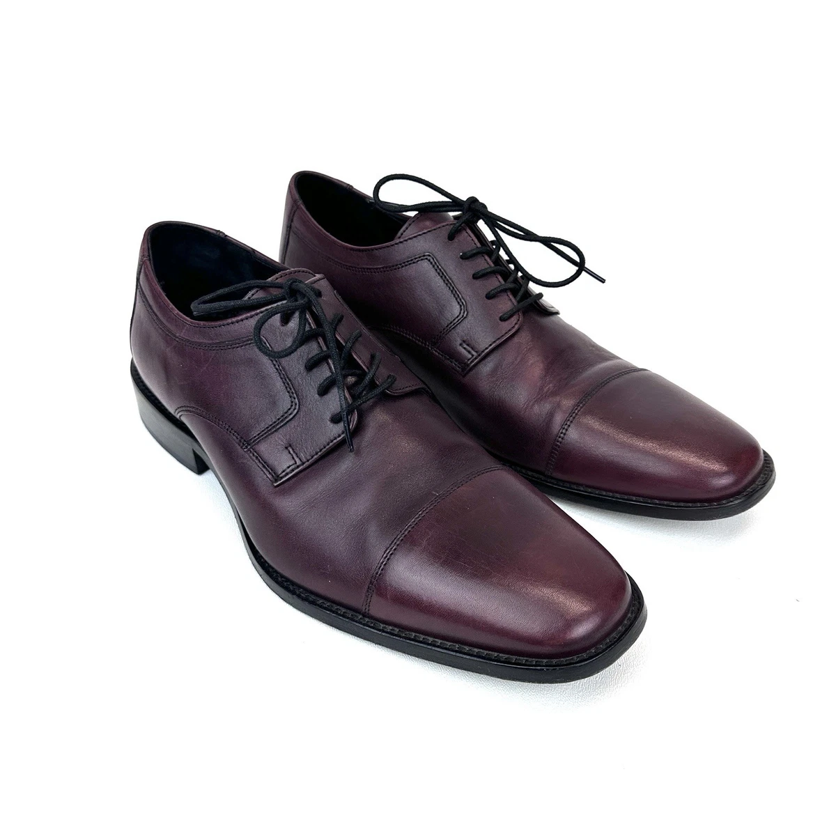 Johnston & Murphy Size 12m Oxblood Leather Cap Toe Dress Shoes Johnston & Murphy Conard Cap Toe - FREE Shipping & FREE  main image 4