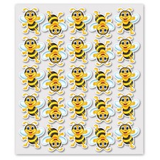 25 Aufkleber lustige Biene - 3 cm hoch auf einem Bogen Smartphone Deko - kfz_709