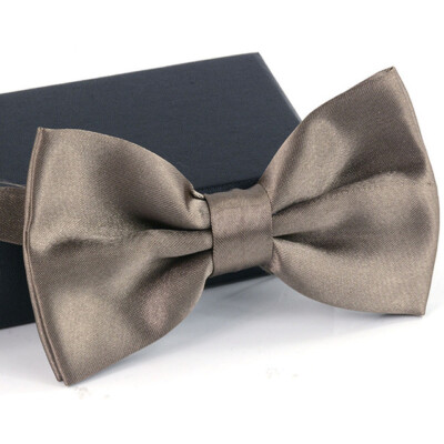 Bowtie Mens Adjustable Formal Wedding Party Necktie Bow Tie Solid Color Tuxedo