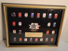 1984 Los Angeles Olympic Games Pin Set Series 3 Signed Bruce Jenner Bob Moore