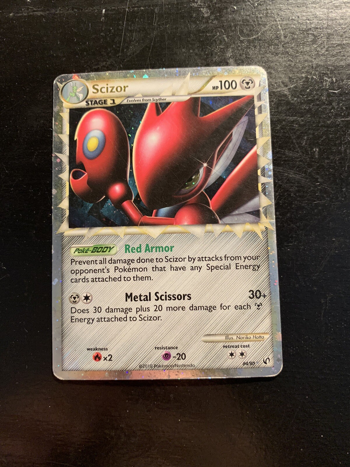 Pokémon Cards - Ultra Rare Scizor Prime 84/90 HGSS Undaunted HOLO edge 2010  | eBay