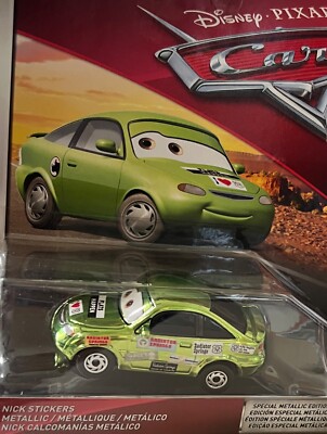 DISNEY PIXAR CARS ''METALLIC NICK STICKERS'', NEW IN PACKAGE, SHIP WORLD WIDE