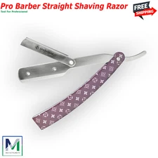 Straight Edge Barber Hair Shaving Razor Folding Razors Comfortable Handel