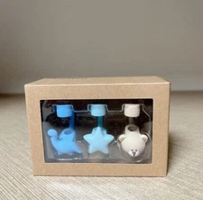 Starbucks Korea 2025 Play Bud Straw Cap Set of 3 Pieces Blue Limited Edition