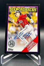 2023 Topps Series 1 - 1988 Autographs Corbin Carroll #88BAU-CCA Black /199 RC 