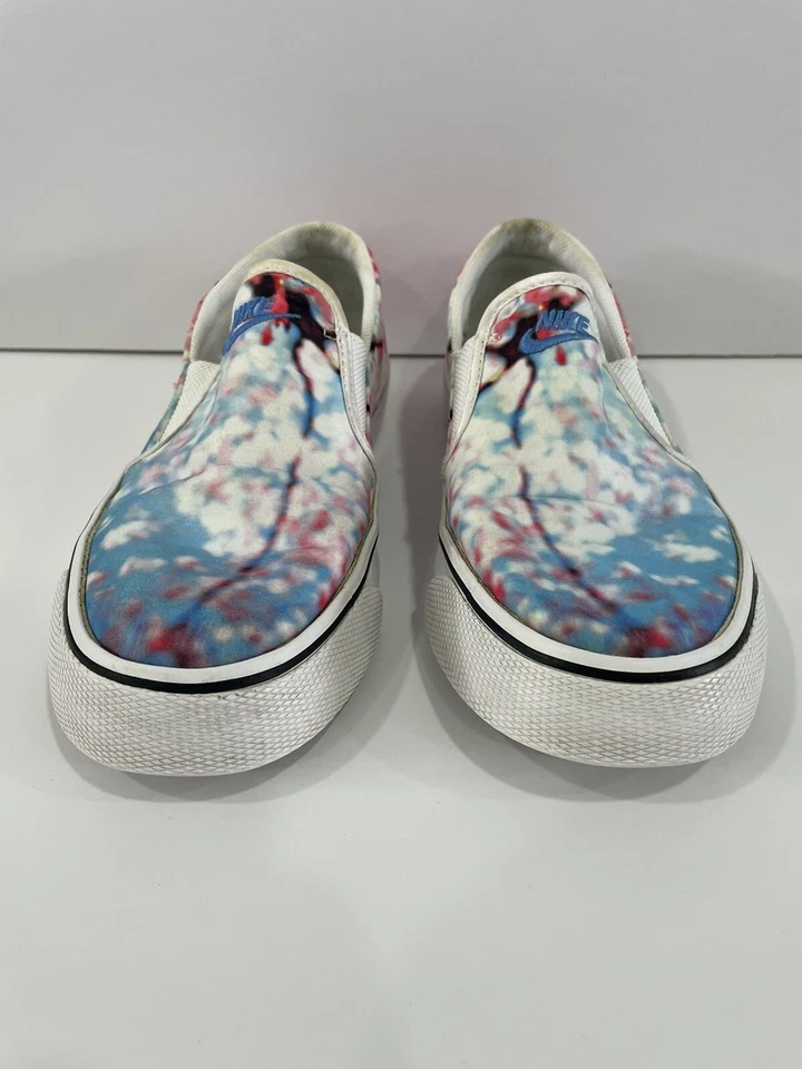 Nike Toki Slip On Shoes Sneakers Cherry Blossom Pink and Blue Women’s Size 7 - Image 2 of 4
