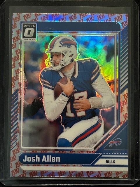 2024 Panini Donruss Optic Football - Josh Allen #19 One Hundred 100 emoji SSP