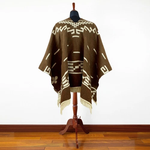 Poncho vaquero del oeste Clint Eastwood Serape réplica hecho a mano de poliéster 2025 - Imagen 7 de 17