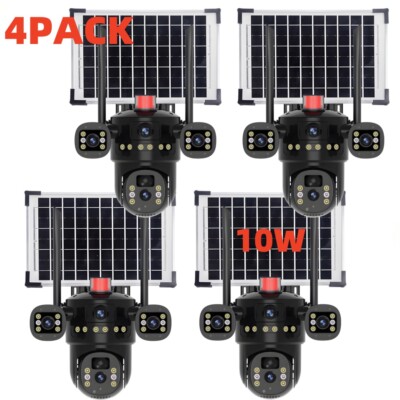 Solar Battery Powered Wireless WiFi Outdoor Home Security Camera System Pan/Tilt