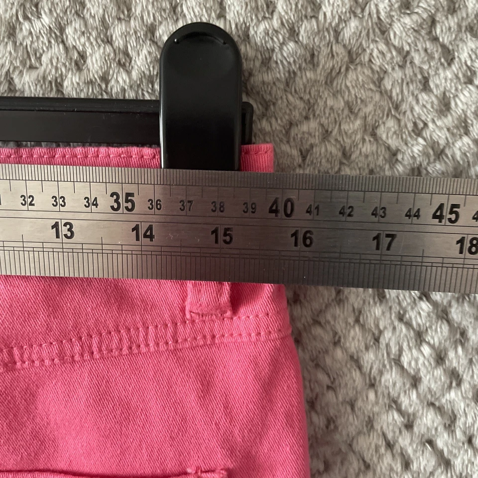 GEORGE WOMENS JEANS SIZE UK 12 PINK SKINNY WITH POCKETS - Image 4 of 4