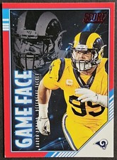 2020 Panini Score Game Face Red #GF-AD Aaron Donald Los Angeles Rams