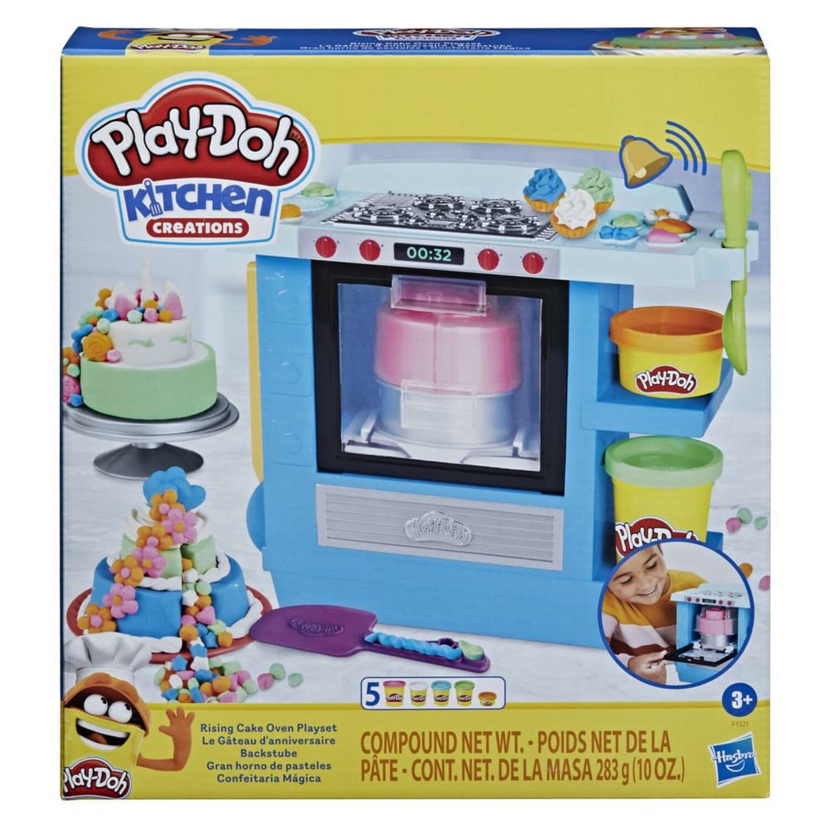 Play-Doh Kitchen Creations Rising Cake Oven Bakery Playset  PLAY-DOH Kitchen-Oven Creations Set - Blue, Yellow, Pink main image 0
