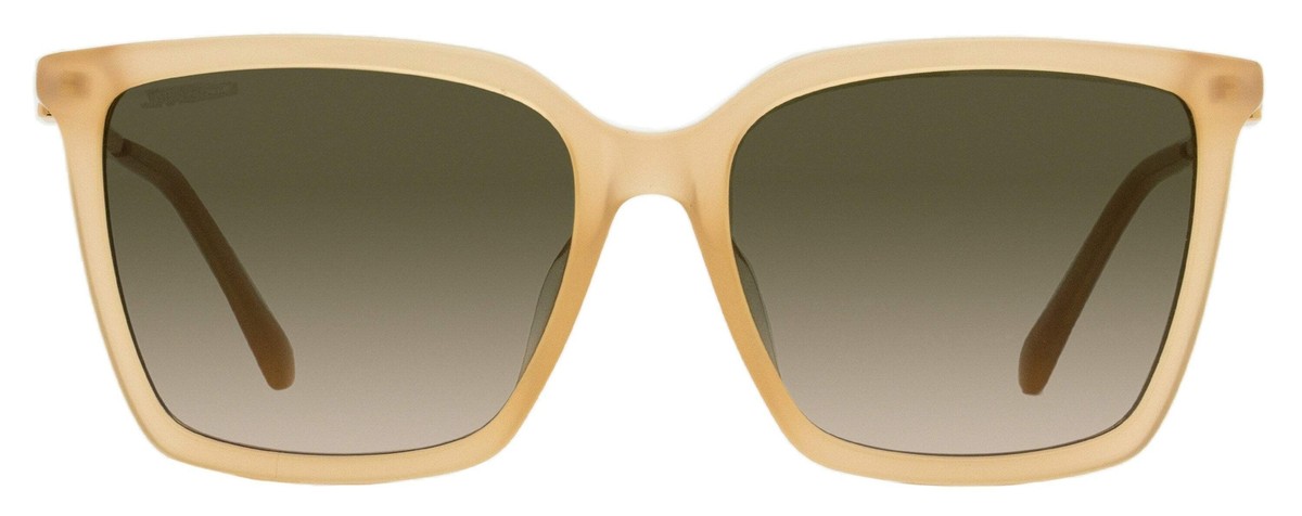 Jimmy Choo Square Sunglasses Totta /G FWMHA Nude/Gold 56mm | eBay