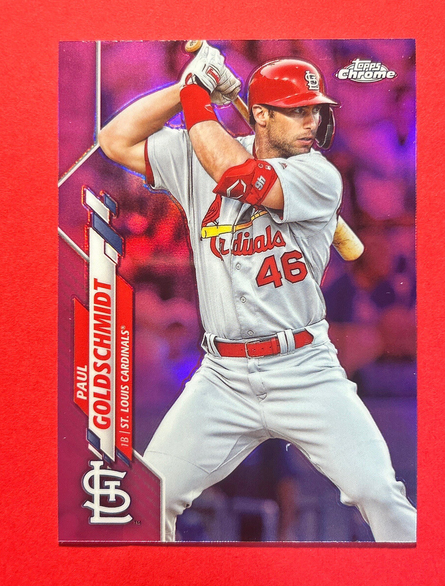 Paul Goldschmidt ~ 2020 Topps Chrome ~ Pink Refractor #69