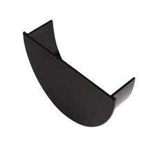 Black Plastic Half Round Guttering & Downspout Various Fittings Free Delivery