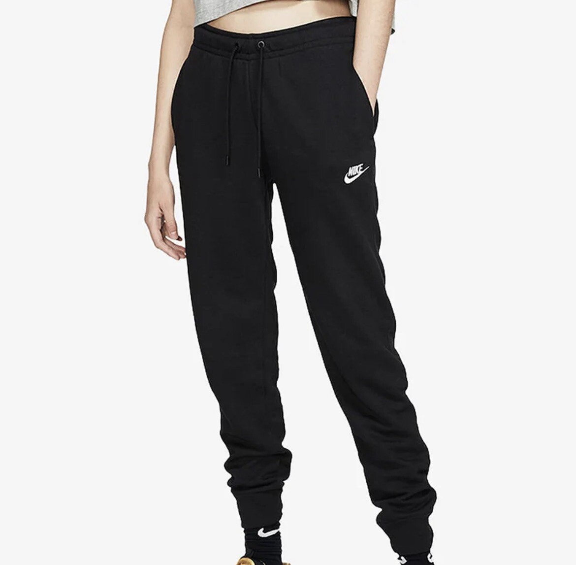 nike essential joggers black