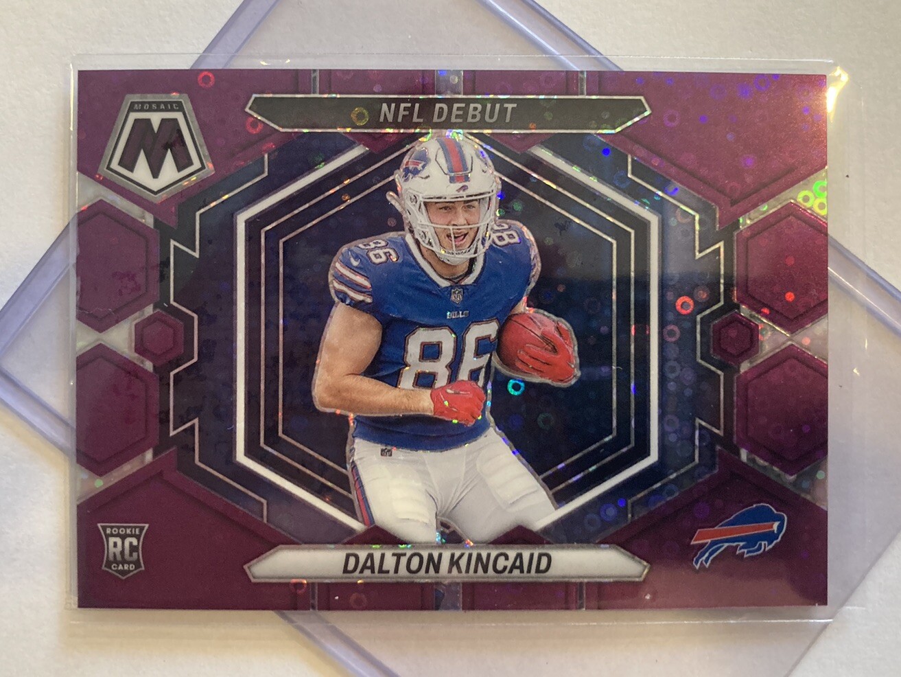 DALTON KINCAID /50 - RoOkiE - 2023 Mosaic #ND-20 - PURPLE NO HUDDLE MOSAIC