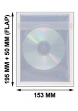 DVD /CD Resealable Clear OPP Bags for 14mm Standard DVD Case-1pk Of 100-SHIP24HR