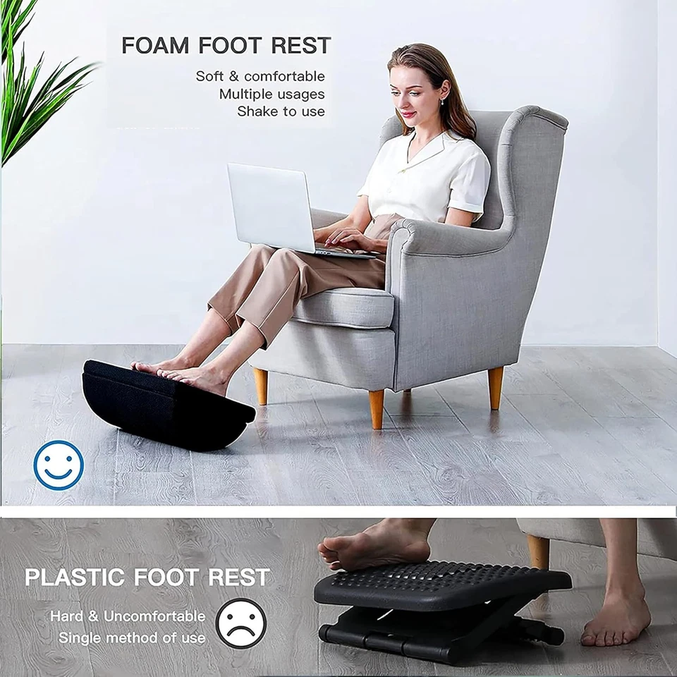 Ergonomic Foot Rest Adjustable Foot Stool Under Desk Foot Rest Office Foot Rest - Image 3 of 4