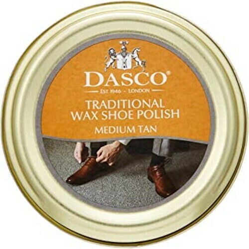 Dasco Traditional Wax Shoe Care Polish Boot Polish Colour Shine Medium Tan 50ml - Image 2